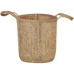 Aufbewahrungskorb Jute naturfarben ⌀ 40 cm PATIALA