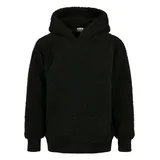 URBAN CLASSICS Sherpa Kapuzenpullover Black 134-140 cm