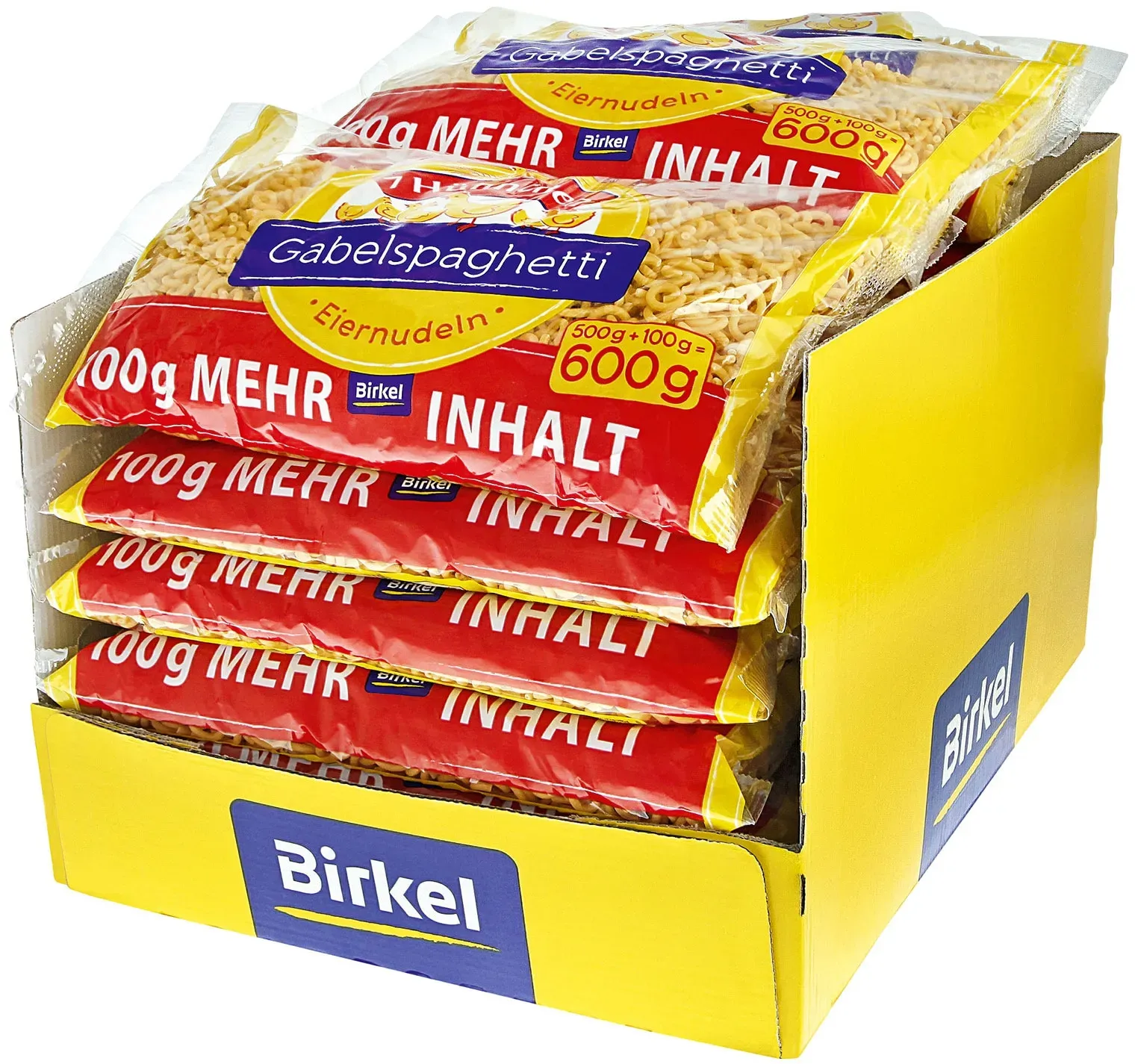 Birkel 7 Hühnchen Gabelspaghetti 600 g, 18er Pack