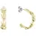Lacoste Creolen CROCODILE gold Edelstahl 2040515