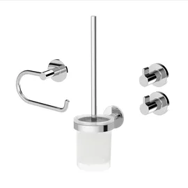 Lenz Badaccessoire-Set Silber