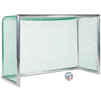 Sport-Thieme Mini-Fußballtor ""Professional Kompakt"", Alu-Naturblank, Inkl. Netz, grün (MW