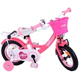 Volare Kinderfahrrad Ashley für Mädchen 12 Zoll Kinderrad in Rot/Rosa