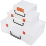 TRU Components Sortimentskasten Kunststoff 365 x 270 x 124 mm weiß 5 Fächer