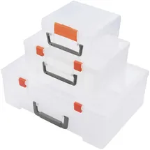 TRU Components Sortimentskasten Kunststoff 365 x 270 x 124 mm weiß 5 Fächer
