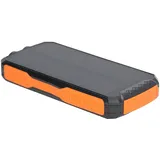 Solar Power Bank, Orange 25000 MAh Helle Taschenlampe Tragbare 1,7 W Panel Batterie für Wandern Camping Reise Ladegerät Tablets Outdoor