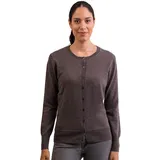 CASH-MERE.CH Strickjacke in Grau-Taupe Melange S