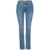 STREET ONE Jeans im Destroyed-Look, Light Blue Destroy Wash,