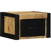 VidaXL Nachttische 2 Stk. 40x35x25 cm Raues Mango-Massivholz