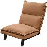 ML-Design Bodenstuhl Relaxsessel Bodensessel verstellbare Rückenlehne Loungesessel Braun
