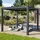 primeyard Pergola in Anthrazit; mit Lamellendach in Anthrazit - (400125)