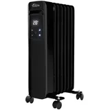 TroniTechnik® Ölradiator Elektroheizung TT-OR 307 in Schwarz mit 7 Rippen und 1500 Watt, drei Heizstufen (600W, 900W, 1500W)