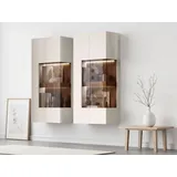 OTTO home Hängevitrine Sky45 125 x 62 x 30 cm Weiß