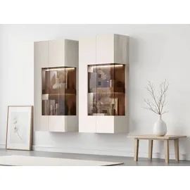 OTTO home Hängevitrine Sky45 125 x 62 x 30 cm Weiß