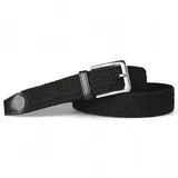 Fronhofer Flechtgürtel Polyurethan/Elasthan 3,5 cm Schwarz 90