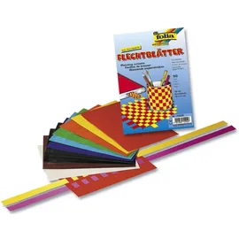 Folia Flechtblätter ungummiert 12 x 17 cm 10 Paar