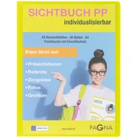 Pagna School Sichtbuch DIN A4, 20 Hüllen lindgrün