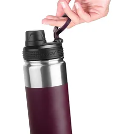 ASOBU Alpine Flask Bottle Burgunder, 0.53 L