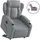 vidaXL Relaxsessel mit Aufstehhilfe Elektrisch Stoff 94,5 x 100 x 80 cm Grau