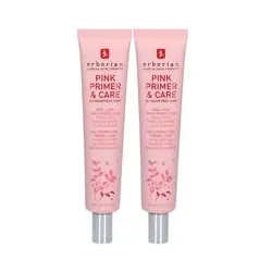 erborian Pink Primer & Care base de teint éclat Crème De Base 2x45 ml