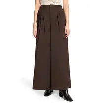 Cartoon Casual-Hose mit Bundfalten Dunkelbraun 38