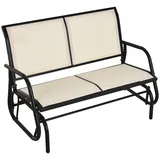 Outsunny Schaukelstuhl beige
