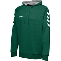 hummel GO Kids Cotton Hoodie Kapuzenpullover, Evergreen, 128