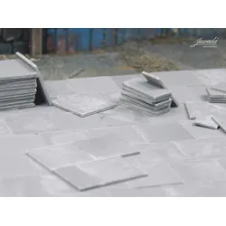 Gehwegplatten dunkelgrau 140 Stck. Modell von Juweela 1:32