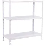 simonclick Ecoclick Metallregal 90 x 80 x 50 cm Weiß