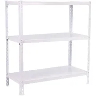 simonclick Ecoclick Metallregal 90 x 80 x 50 cm Weiß