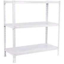 simonclick Ecoclick Metallregal 90 x 80 x 50 cm Weiß