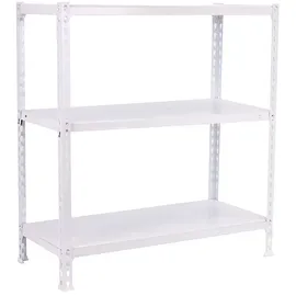 simonclick Ecoclick Metallregal 90 x 80 x 50 cm Weiß
