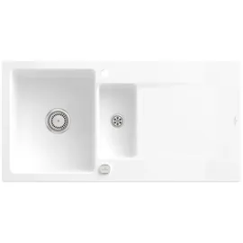 Villeroy & Boch V&B Spüle Siluet 60 R m Abl.garn, rd m Exzenter, sn wh. C-plus