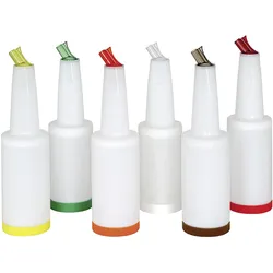 B-P-M - Komplett - Deckel + Flaschenhals mit integriertem Dichtring und Tülle mit Entlüftung - komplett - 1.0 lt. - Grün