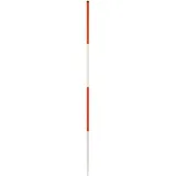 NEDO Baufluchtstab 2m, Stahl, Spitze Rund, Teilung alle 50cm, rot beginnend
