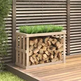 vidaXL Kaminholzregal 108 x 52 x 74 cm braun