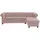 Home Affaire Chesterfield-Sofa HOME AFFAIRE "New Castle L-Form", rosa (flamingo), B:255cm H:72cm T:171cm, Sofas, hochwertige Knopfheftung in Chesterfield-Design, B/T/H: 255(171/72)