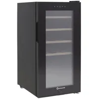 Sommertal Weinkühlschrank Schwarz, Metall, 69 cm, Essen – Trinken,