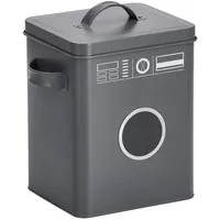 Zeller Waschpulver-Box 19 x 15,5 x 23 cm 6-tlg. grau