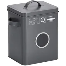 Zeller Waschpulver-Box 19 x 15,5 x 23 cm 6-tlg. grau