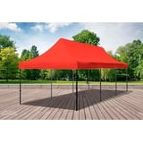 Faltpavillon Faltzelt Pavillon 3x9 Rot Gartenzelt Klappzelt Wasserdicht