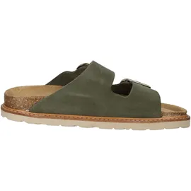 ROHDE Hausschuh ROHDE "Rohde Hausschuhe Veloursleder", Damen, Gr. 38, grün (olive), Veloursleder, Schuhe Hausschuh