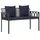 vidaXL 2-Seater 116 x 56 x 75 cm Grau