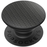 PopSockets PopGrip Luxe Genuine Carbon Fiber Handyhalterung, Schwarz