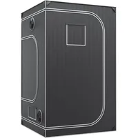 4x4 Growzelt, 48'' x 48'' x 80'', hochreflektierendes 2000D Mylar Hydrokultur-Zuchtzelt mit Beobachtungsfenster, Werkzeugtasche und Bodenwanne für