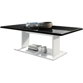 Vladon Couchtisch, Schwarz Hochglanz, Holzwerkstoff, 120x40x70 cm, Wohnzimmer, Wohnzimmertische, Couchtische