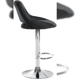 CLP 2er Set Barhocker Milet Kunstleder I Drehbarer Barstuhl Mit Fußstütze Und Rückenlehne