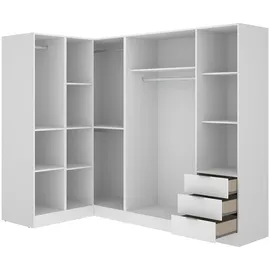 vente-unique Eckschrank LISTOWEL 213 x 184 x 132 cm Weiß