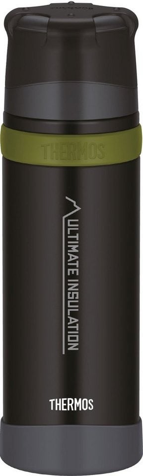 Preisvergleich Produktbild THERMOS Thermoflasche Mountain, Edelstahl schwarz 750 ml | 27,4 cm