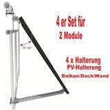 Balkonkraftwerk Halterung Aufständerung PV Modul Balkon Solarhalterung Flachdach
